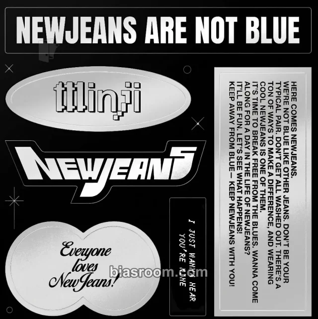 NewJeans - Minji - NewJeans 1st EP “New Jeans” Album bluebook version minji version sticker sheet album inclusion