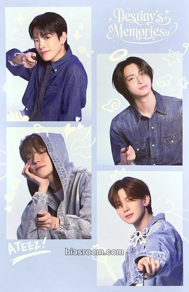 ATEEZ - Hongjoong & Seonghwa & Yunho - Destiny's Memories Exhibition Other 4 cut photo merch inclusion unit