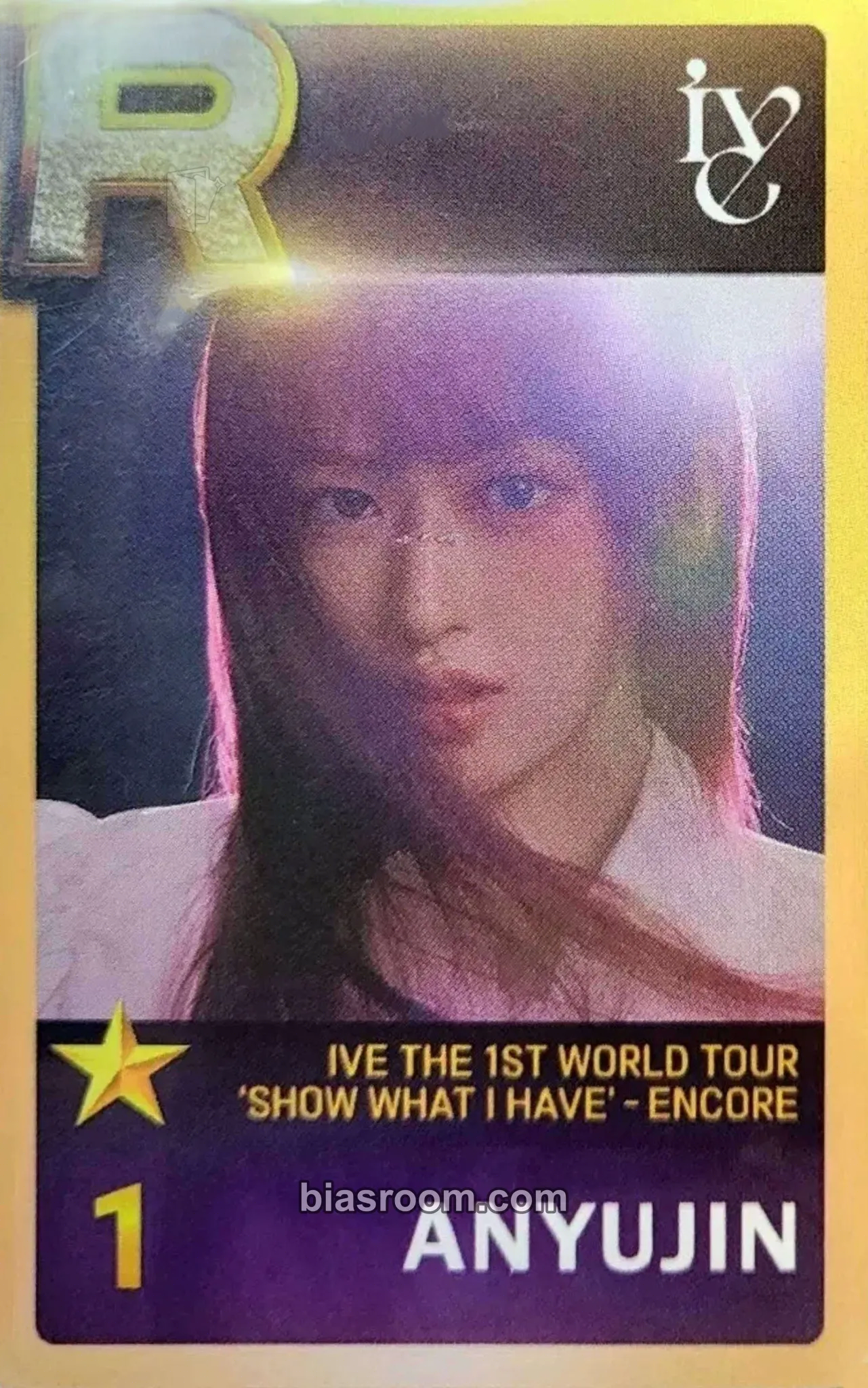 Yujin SUPERSTAR STARSHIP Photocard - IVE - IVE K-pop photocard