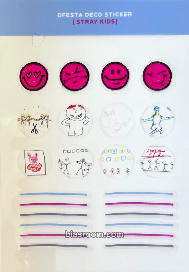 Stray Kids - Other dicon photobook inclusion transparent/translucent sticker sheet deco set