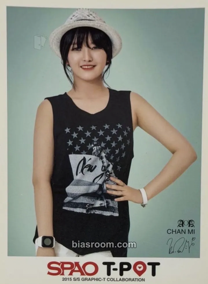 Chanmi AOA x SPAO Collaboration Photocard - AOA - AOA K-pop photocard