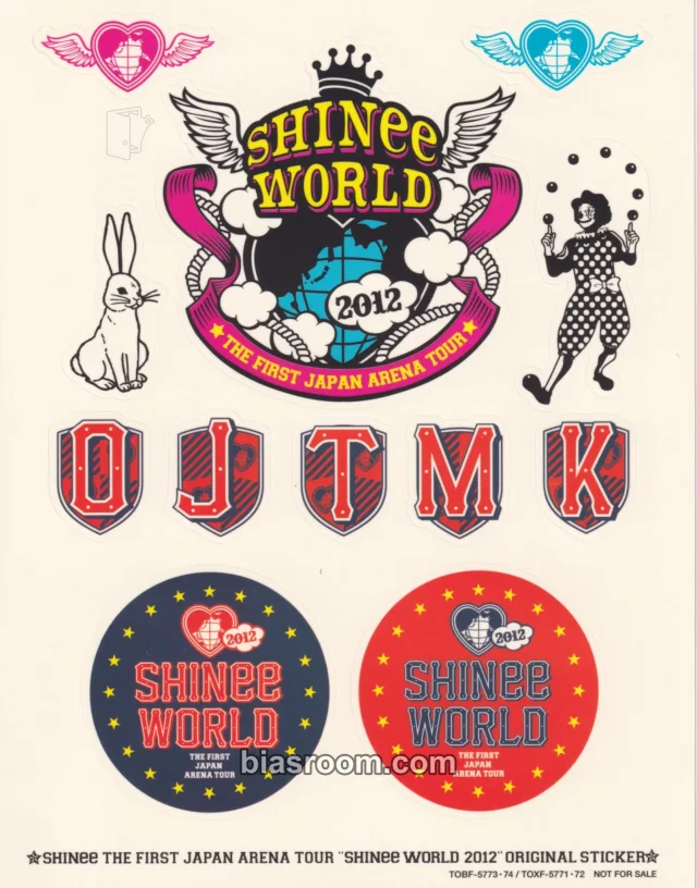 SHINee - SHINee World The First Japan Arena Tour 2012 Event dvd/blu-ray inclusion first press only limited edition sticker sheet