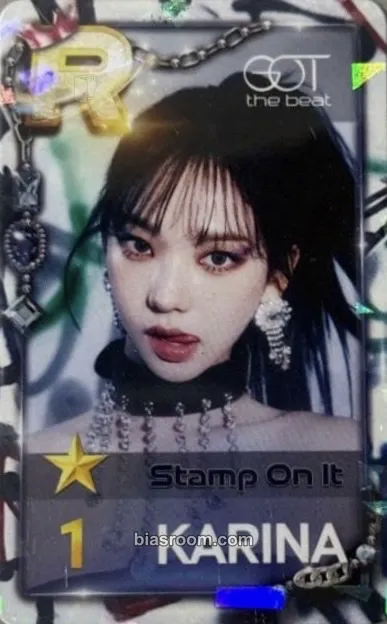 Karina SuperStar Pop-Ups Photocard - GOT the beat - GOT the beat K-pop photocard
