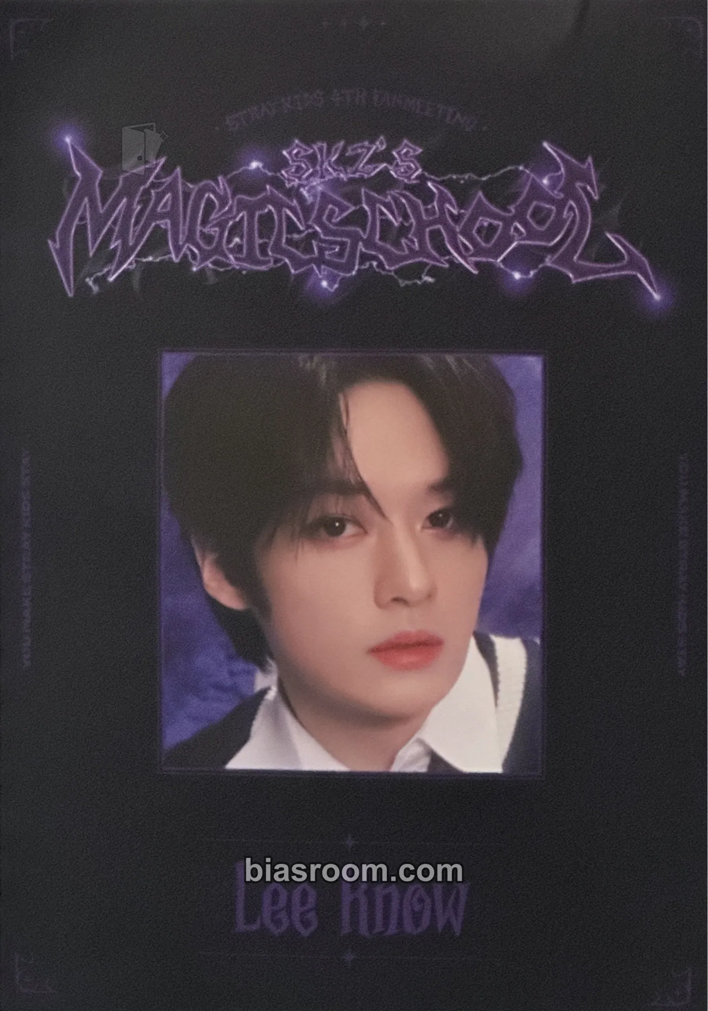 Lee Know 4th Fanmeeting - SKZ's Magic School Photocard - Stray Kids - Stray Kids K-pop photocard