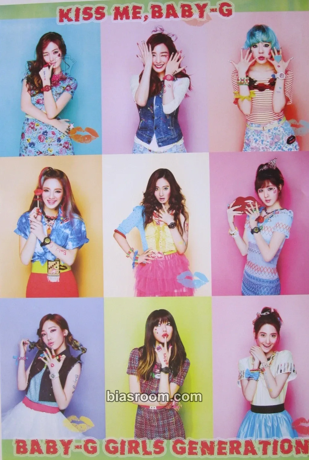 Casio's BABY-G Photocard - Girls' Generation - Girls' Generation K-pop photocard