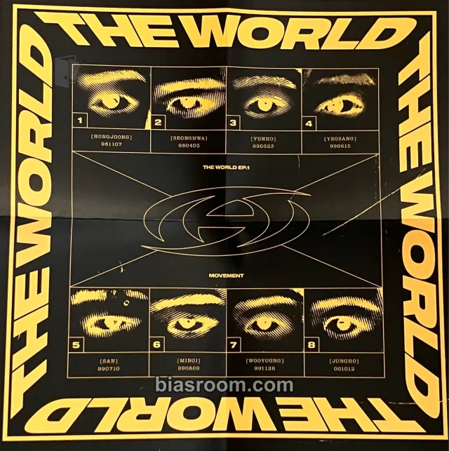 ATEEZ - THE WORLD EP.1 : MOVEMENT Album mini poster album inclusion