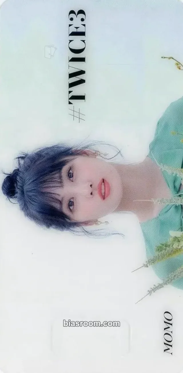 TWICE - Momo - #TWICE3 Album bookmark transparent/translucent hmv japan purchase benefit