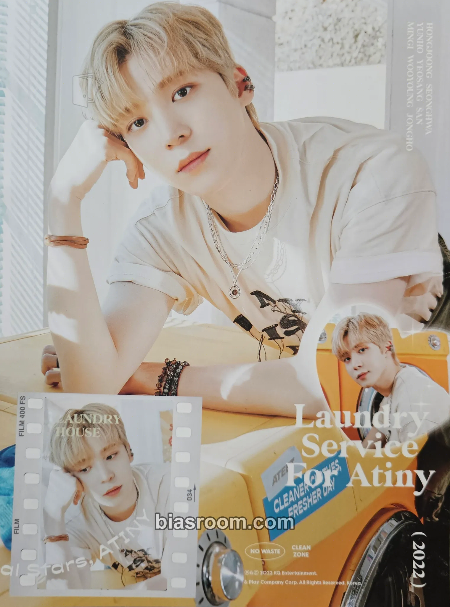 Yunho 3rd Atiny Membership kit Photocard - ATEEZ - ATEEZ K-pop photocard