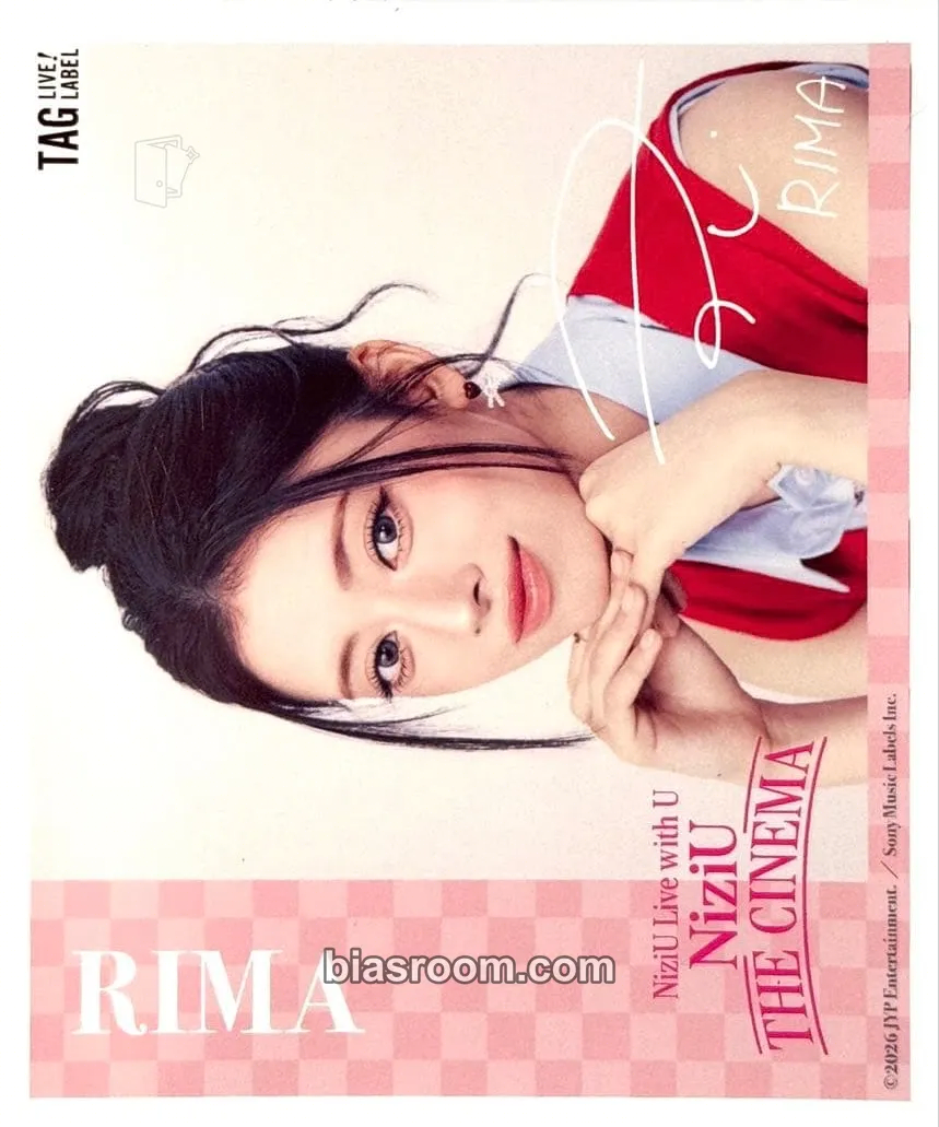 Rima Niziu x Tag Live Label cans wave 2 Photocard - NiziU - NiziU K-pop photocard