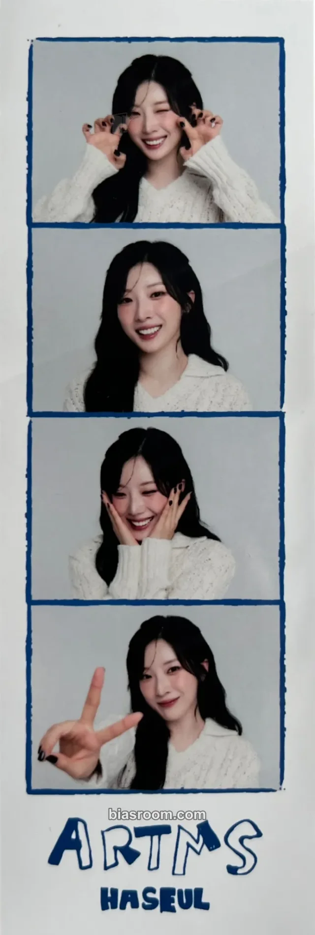 ARTMS - HaSeul - 2025 Season's Greetings: ApaRTMentS Other b.stage+ pob (pre-order benefit) 4 cut photo supplemental