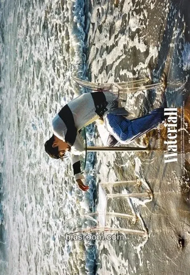 B.I - B.I - Waterfall Album first press only supplemental poster seaside version horizontal