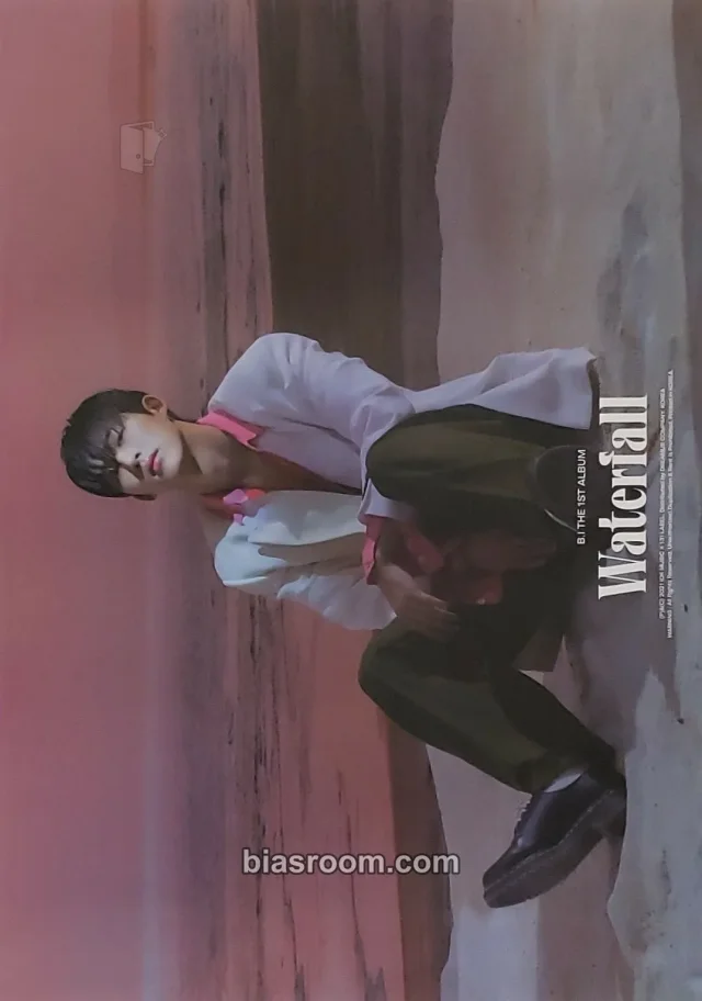 B.I - B.I - Waterfall Album first press only supplemental horizontal waterfall version poster