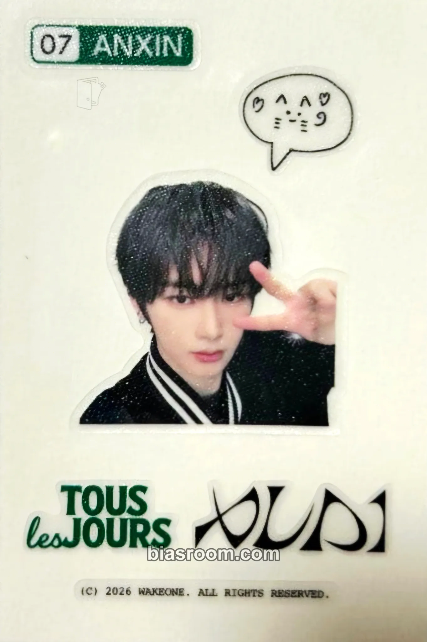 Anxin TOUS LES JOURS Collaboration Photocard - ALPHA DRIVE ONE - ALPHA DRIVE ONE K-pop photocard