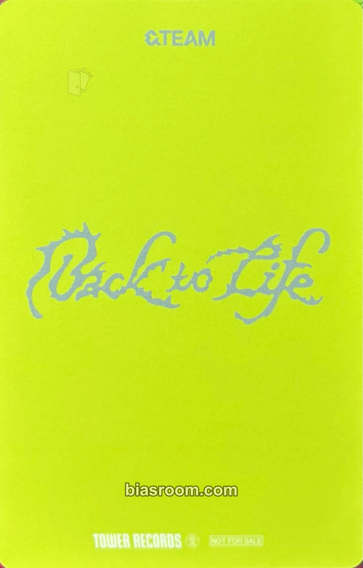 Jo Back to Life Photocard - &TEAM | Bias Room