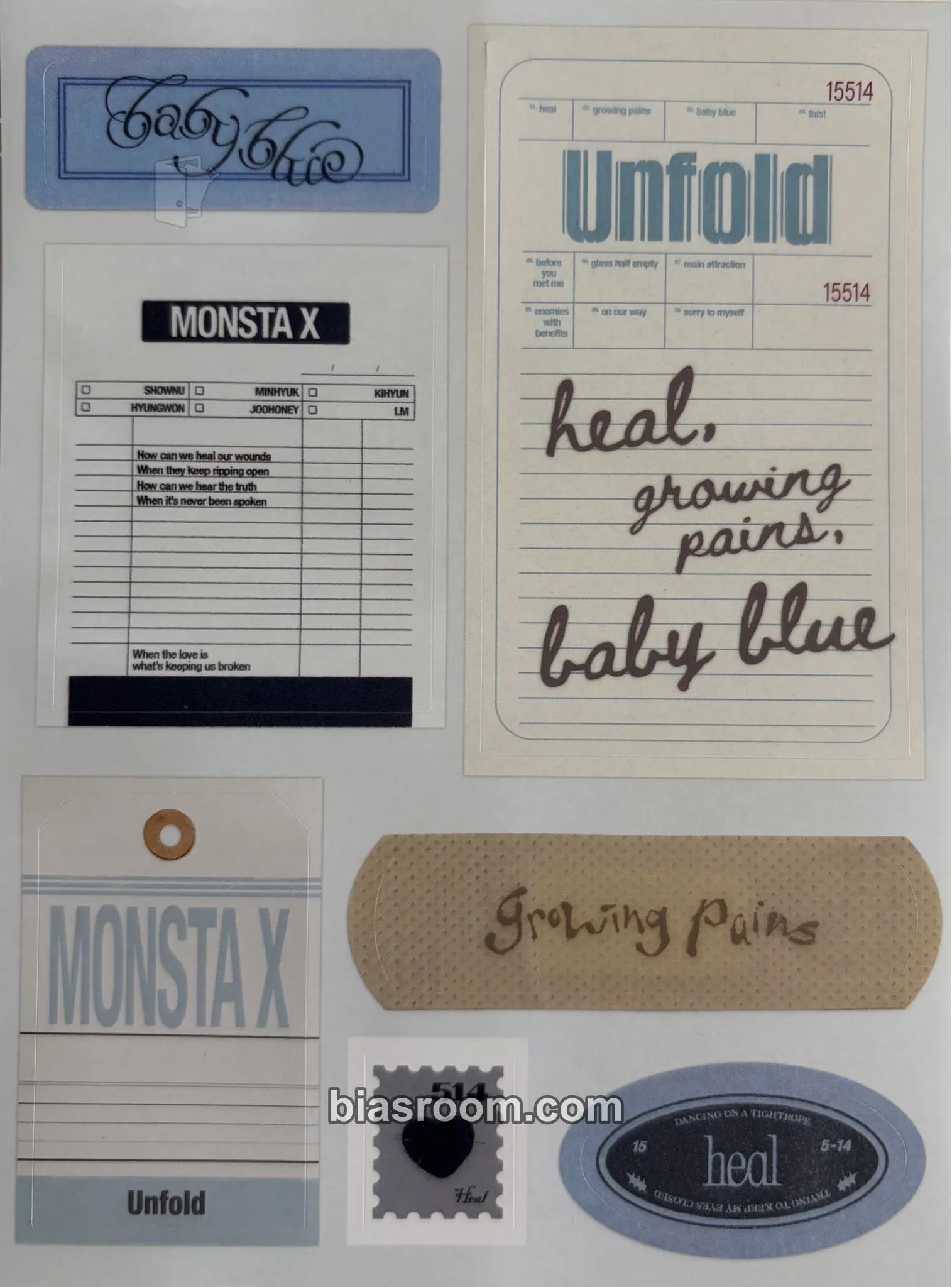Unfold Photocard - MONSTA X - MONSTA X K-pop photocard