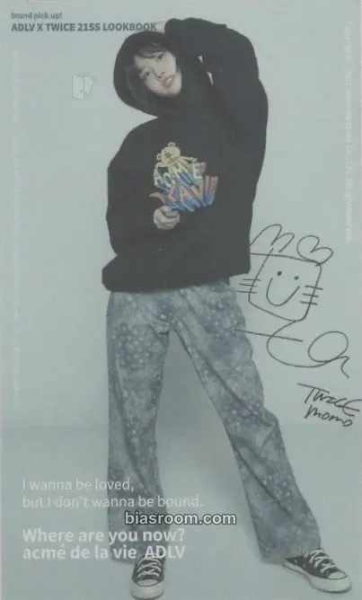 Momo TWICE x Acmé De La Vie (ADLV) Photocard - TWICE - TWICE K-pop photocard