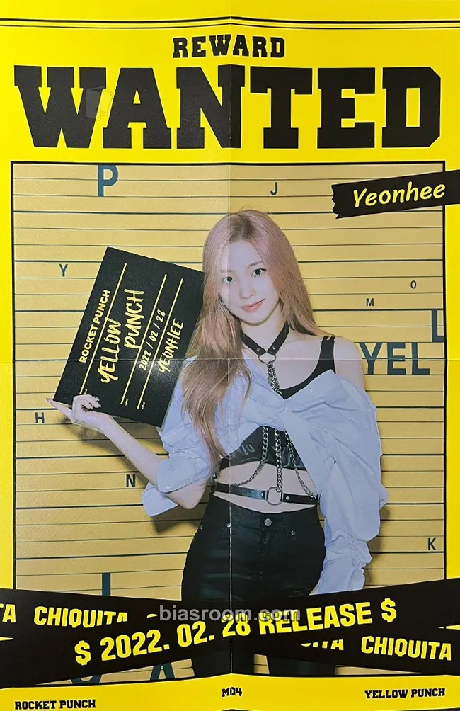 Yeonhee Yellow punch Photocard - Rocket Punch - Rocket Punch K-pop photocard