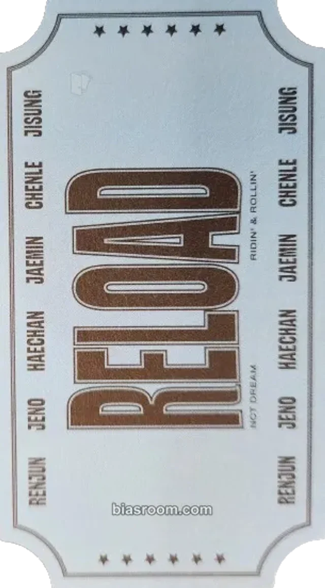 NCT DREAM - Reload Album album inclusion coupon card rollin version