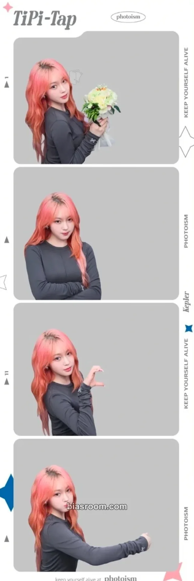 Kep1er - Chaehyun - TIPI-TAP Album photoism 4 cut photo