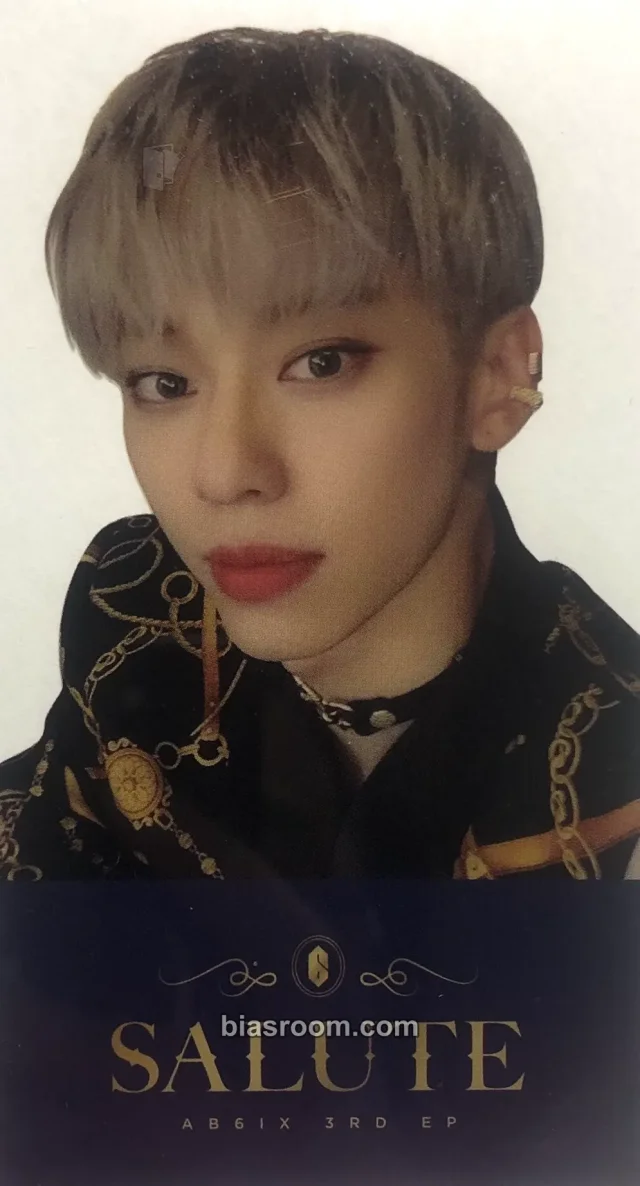 AB6IX - Donghyun - SALUTE Album brand new shop pob (pre-order benefit) transparent/translucent non-standard size