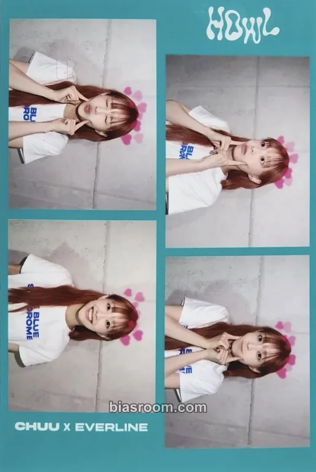 Chuu - Chuu - Howl Album pop-up everline 4 cut photo special gift