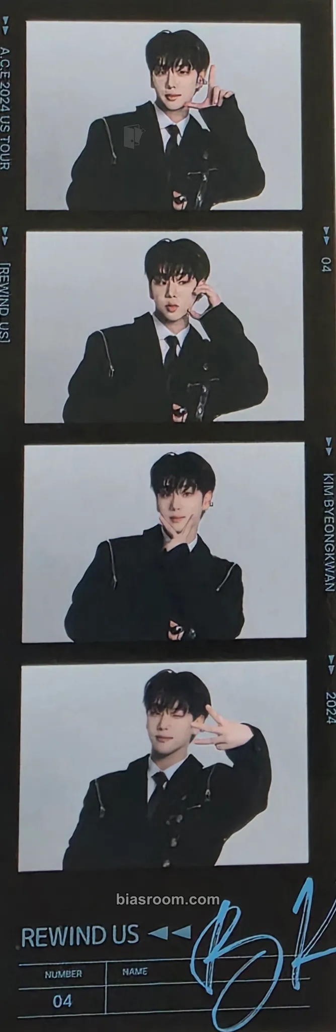 Kim Byeongkwan A.C.E 2024 US Tour : Rewind US Photocard - A.C.E - A.C.E K-pop photocard