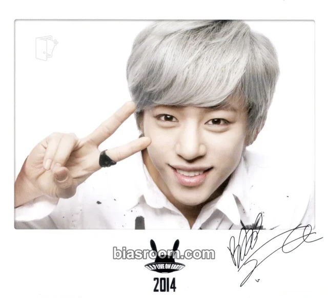 BANG&JUNG&YOO&MOON - Daehyun - B.A.P: Live on Earth 2014 Tour Event polaroid tour merch