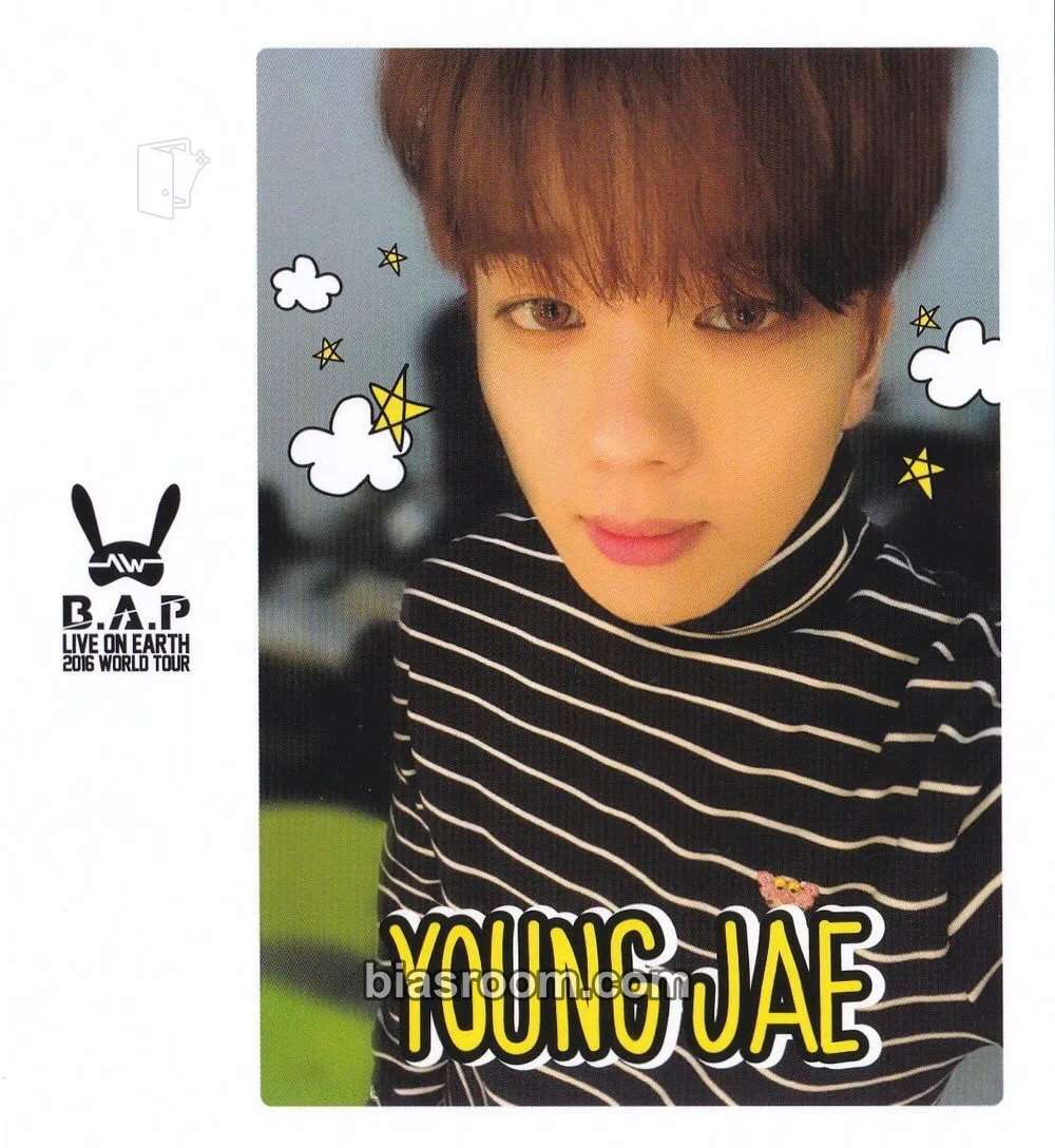Youngjae B.A.P: Live On Earth 2016 World Tour AWAKE!! Photocard - BANG&JUNG&YOO&MOON - BANG&JUNG&YOO&MOON K-pop photocard