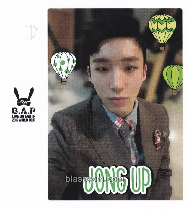 BANG&JUNG&YOO&MOON - Jongup - Live On Earth 2016 World Tour AWAKE!! Event polaroid set tour merch