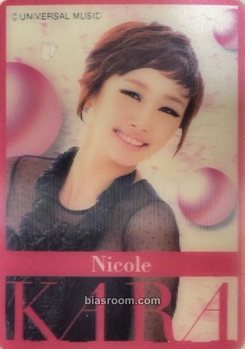 Nicole 7-Eleven Lenticular Stickers Photocard - KARA - KARA K-pop photocard