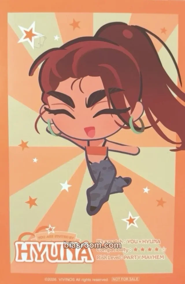 ALIEN STAGE - Hyuna - <Find your Plus One!> Fair in animate Event postcard set purchase benefit
