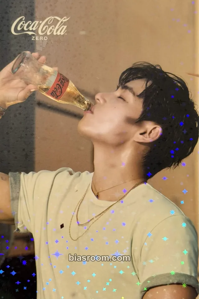BTS - V - V x Coca Cola Other singapore brand collaboration coca-cola postcard holographic (hologram) food order benefit