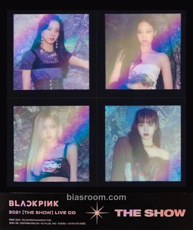 BLACKPINK - BLACKPINK 2021 'THE SHOW' LIVE CD Album sticker sheet album inclusion holographic (hologram)