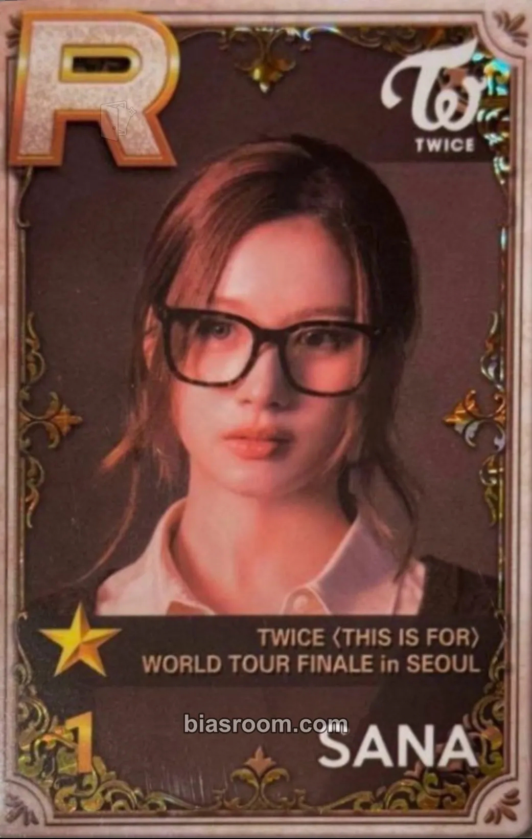 Sana TWICE x SuperStar JYPNATION Photocard - TWICE - TWICE K-pop photocard