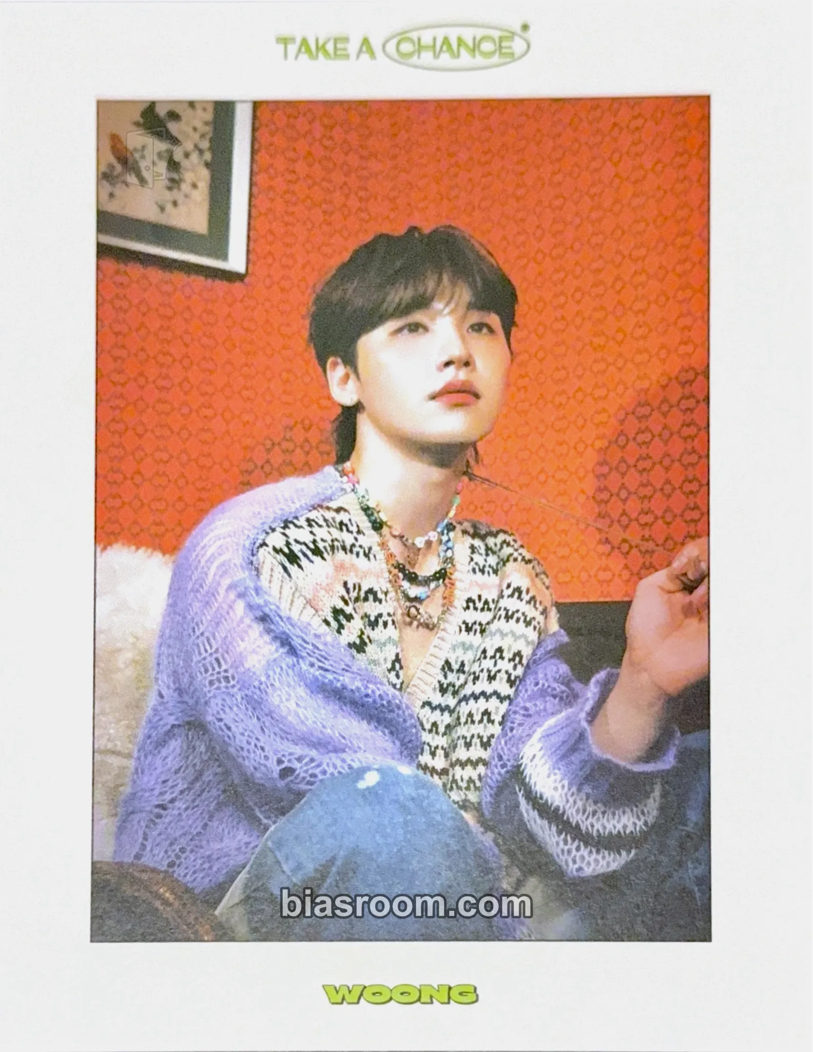 Woong TAKE A CHANCE Photocard - AB6IX - AB6IX K-pop photocard