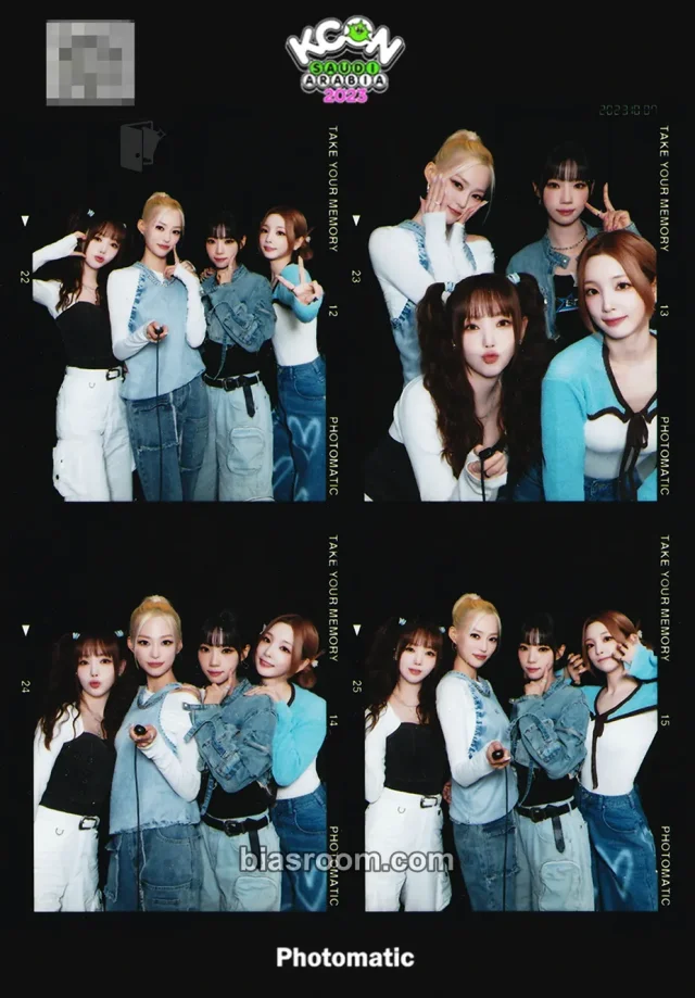EL7Z UP - Yeeun & Kim Jiyeon (Kei) & Yeoreum - KCON 2023 Event merch inclusion 4 cut photo