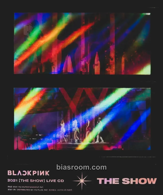 BLACKPINK - BLACKPINK 2021 'THE SHOW' LIVE CD Album album inclusion sticker sheet holographic (hologram)