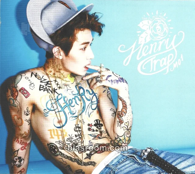 Henry Lau - Henry - Trap Album taiwanese press postcard pob (pre-order benefit) solo album