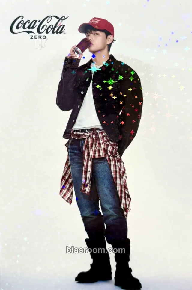 BTS - V - V x Coca Cola Other coca-cola brand collaboration postcard food order benefit holographic (hologram) singapore