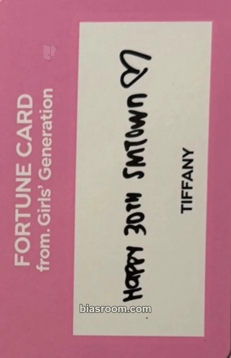 Tiffany SMTOWN LIVE 2025 Photocard - Girls' Generation - Girls' Generation K-pop photocard