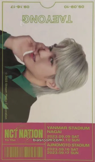 Taeyong NCT NATION: To The World Photocard - NCT - NCT K-pop photocard