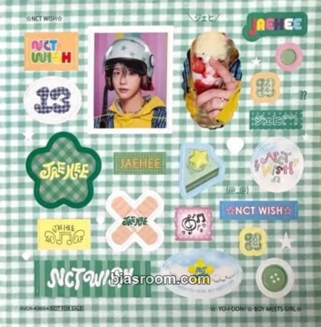 NCT WISH - Jaehee - YO-I-DON! / BOY MEETS GIRL Album sticker sheet album inclusion limited edition