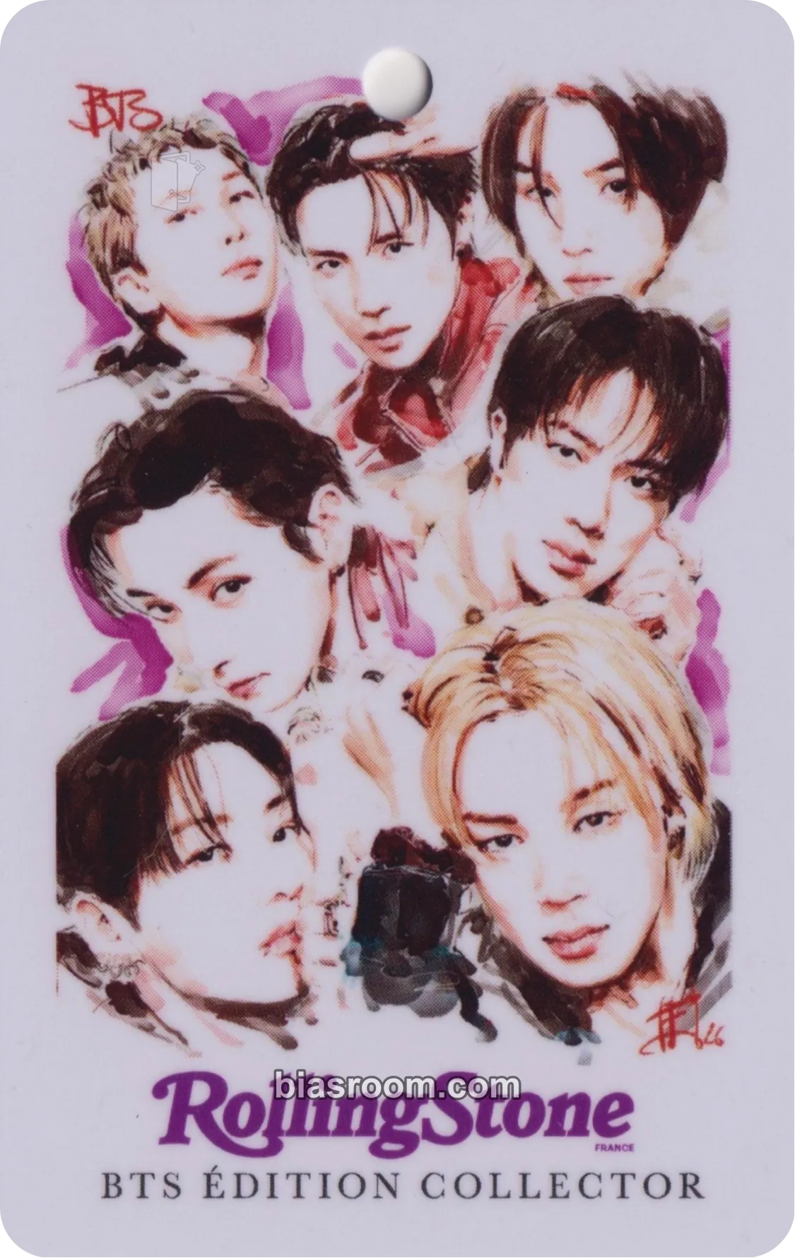 Rolling Stone France Magazine Photocard - BTS - BTS K-pop photocard