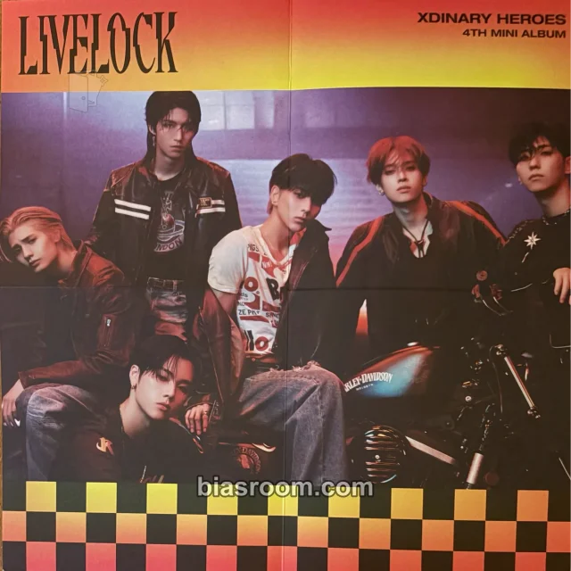 Xdinary Heroes - Livelock Album poster B version album inclusion square