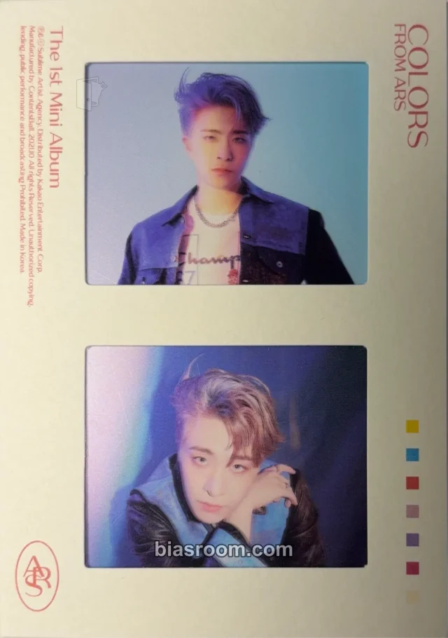 GOT7 - Youngjae - COLORS from Ars (Youngjae Solo) Album film card transparent/translucent album inclusion