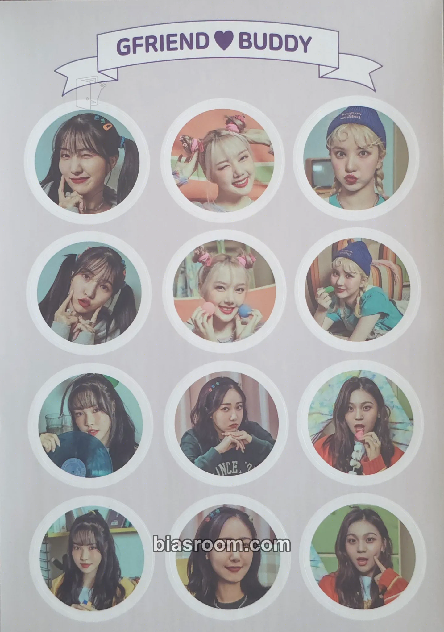 GFRIEND GLOBAL OFFICIAL FANCLUB BUDDY MEMBERSHIP Kit - GFRIEND at HOME Photocard - GFRIEND - GFRIEND K-pop photocard