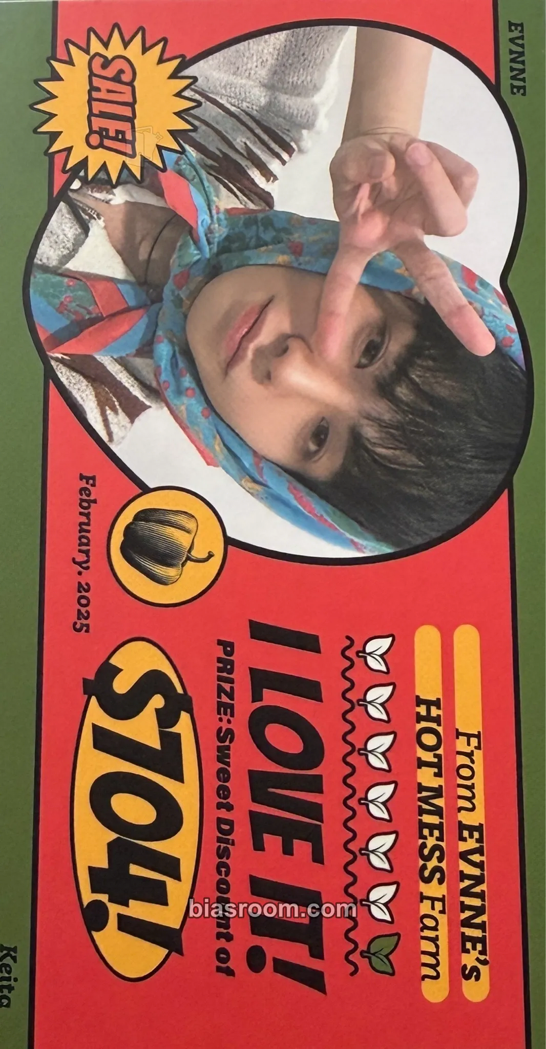 Keita HOT MESS Photocard - EVNNE - EVNNE K-pop photocard