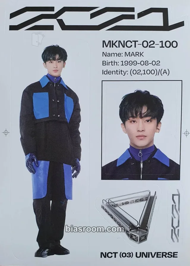 NCT - Mark - Universe Album album inclusion photobook version sticker sheet
