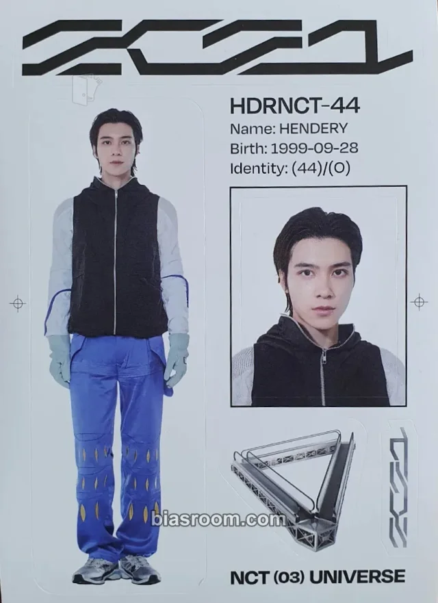NCT - Hendery - Universe Album album inclusion photobook version sticker sheet