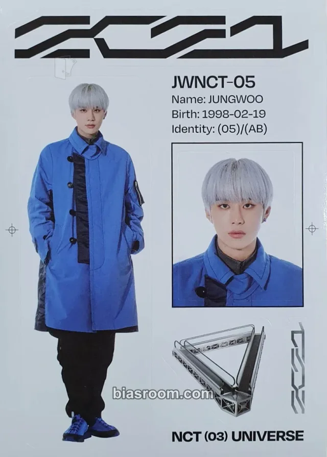 NCT - Jungwoo - Universe Album album inclusion photobook version sticker sheet